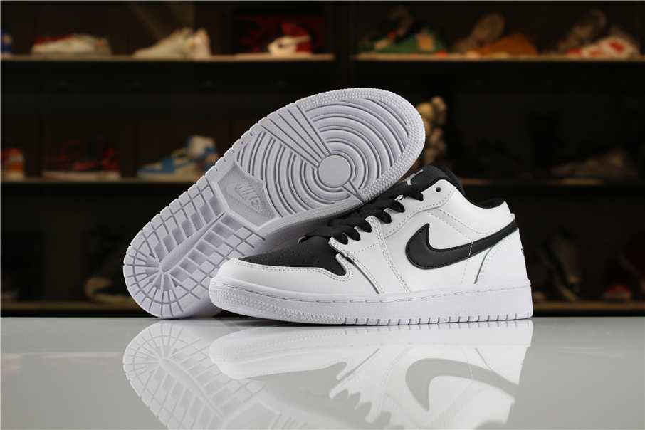 New Air Jordan 1 Low Panda White Black Shoes - Click Image to Close